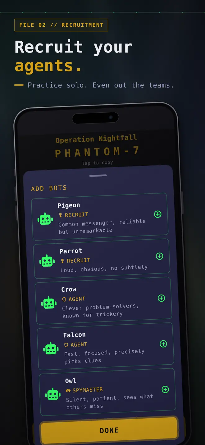 Wiretap: Spy Party Word Game screenshot 3