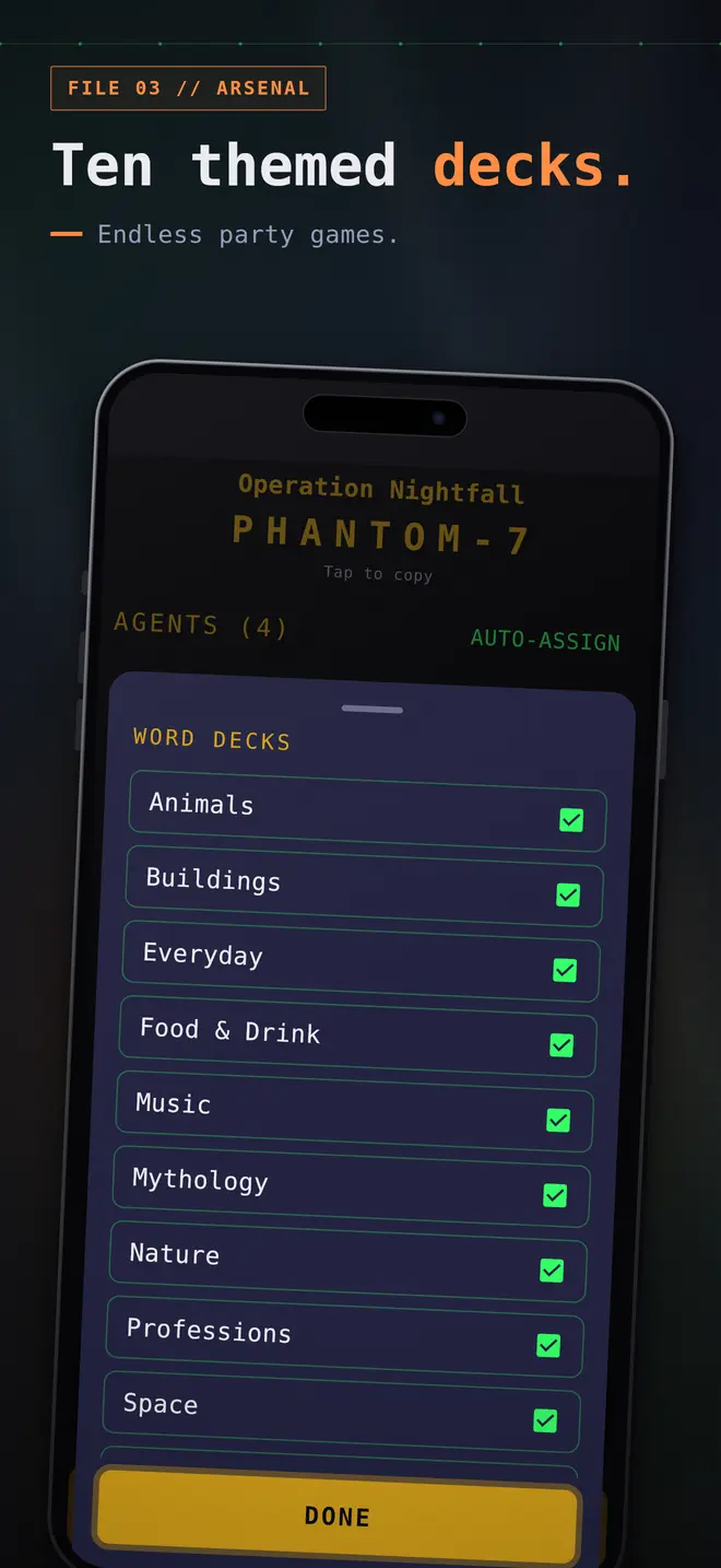 Wiretap: Spy Party Word Game screenshot 4