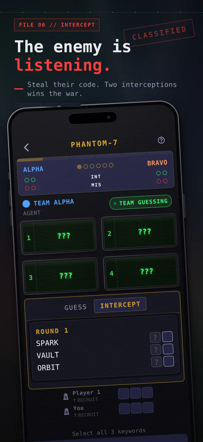 Wiretap: Spy Party Word Game screenshot 7